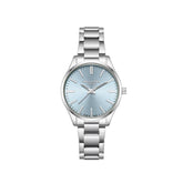 Lee Cooper Women's Analog Watch Blue Dial With Silver Metal Band,LC08011.300
