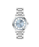 Lee Cooper Women's Analog Watch Blue Dial With Silver Metal Band,LC08037.300
