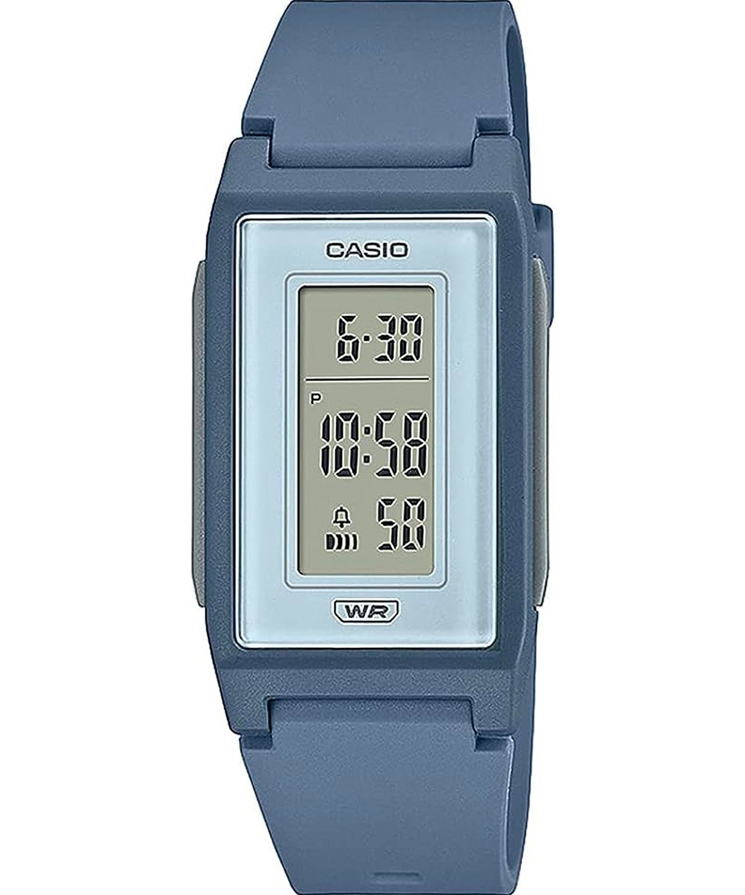 Casio, Unisex Watch Digital Display, Blue Dial Blue Resin Band, LF-10WH-2DF