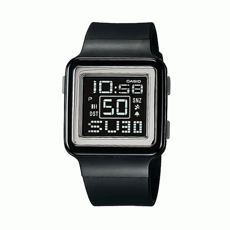 Casio, Women’s Watch Digital, Grey Dial Black Resin Band, LDF-20-1AVDR