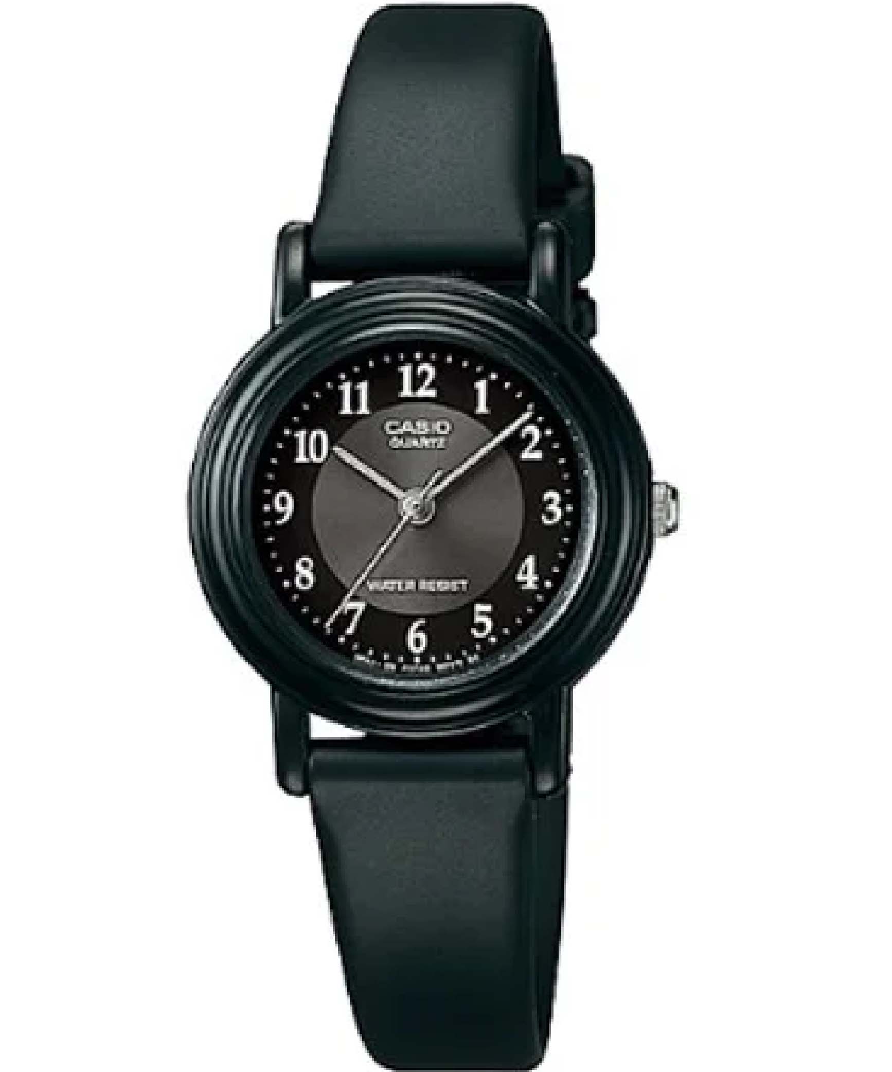 Casio, Women’s Watch Analog, Black Dial Black Resin Band, LRW-200H-2E2VDR