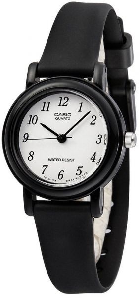 Casio, Women’s Watch Analog, White Dial Black Resin Band, LQ-139BMV-1BLDF