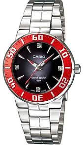 Casio, Women’s Watch Analog, Black Dial Silver Stainless Band, LTD-2000D-1A2VDF