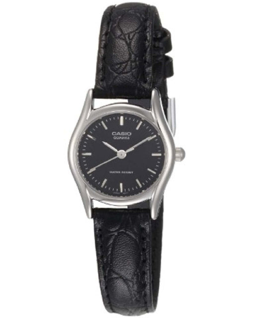 Casio men analog watch, white dial with comfortable strap, model CS-LTP-1094E-1ARDF, Bahrain