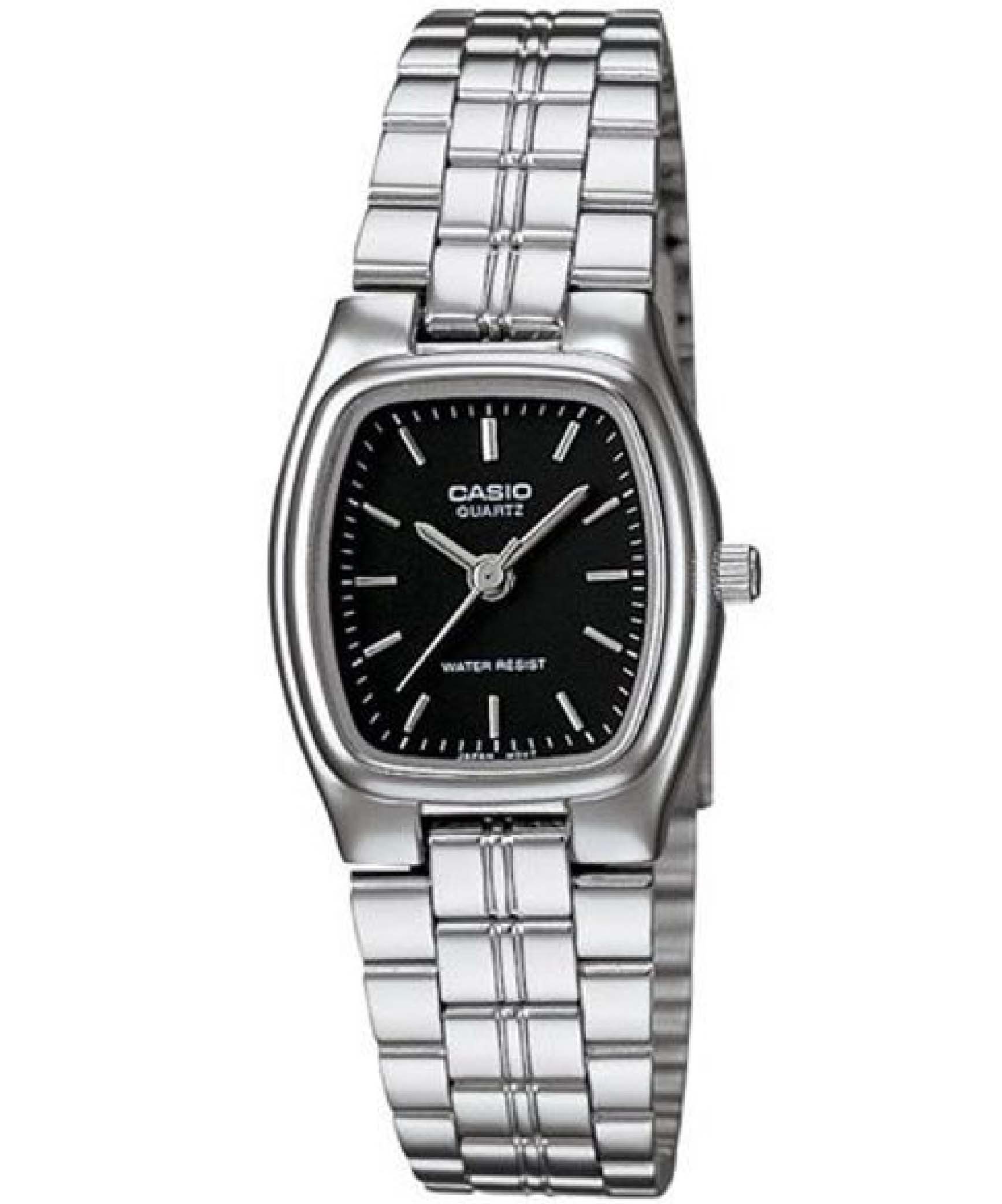 Casio, Women’s Watch Analog, Black Dial Silver Stainless Band, LTP-1169D-1ARDF