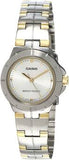 Casio, Women’s Watch Analog, White Dial Silver & Gold Stainless Band, LTP-1242SG-7CDF