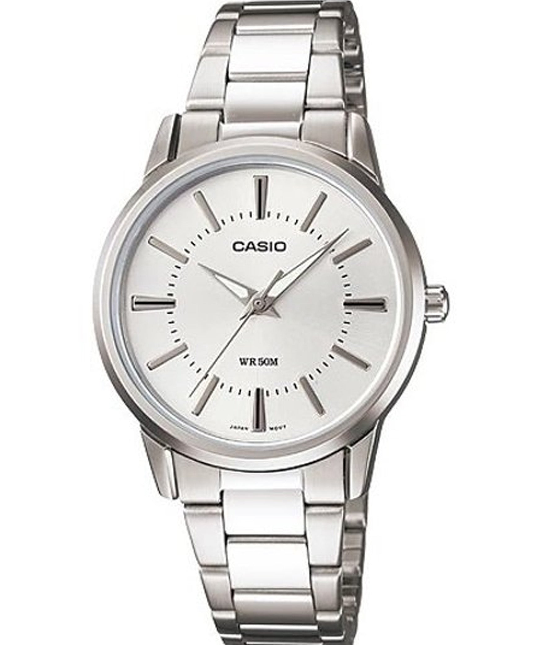 Casio, Women’s Watch Analog, Silver Dial Silver Stainless Band, LTP-1303D-7AVDF