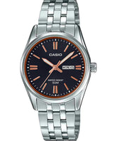 Casio, Women’s Watch Analog, Black Dial Silver Stainless Band, LTP-1335D-1A2VD