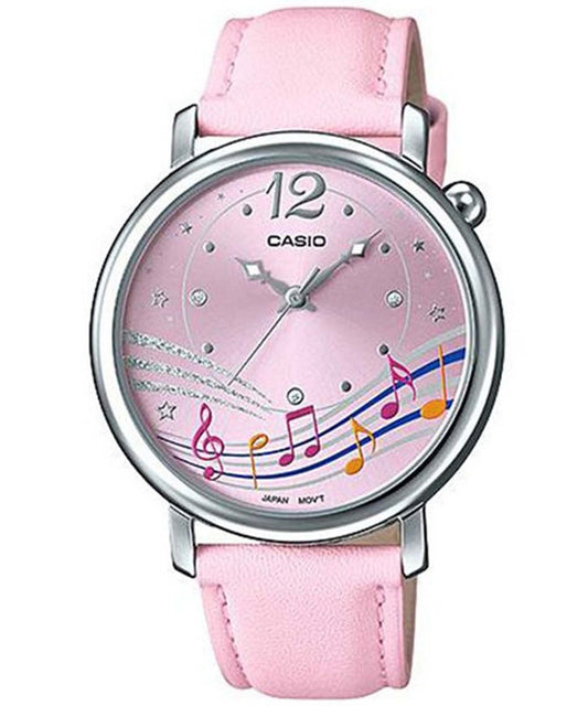 Casio men analog watch, pink dial with comfortable strap, model CS-LTP-E123L-4ADF, Bahrain