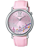 Casio, Women's Watch Fashion Collection Analog, Pink Dial Pink Leather Band, LTP-E123L-4ADF