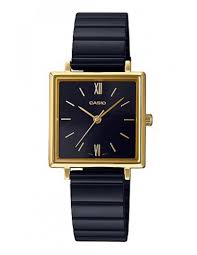 Casio, Women’s Watch Analog, Black Dial Black Stainless Steel Band, LTP-E155GB-1ADF