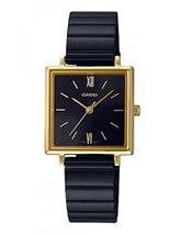 Casio, Women’s Watch Analog, Black Dial Black Stainless Steel Band, LTP-E155GB-1ADF