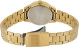 Casio Women's Watch Analog, Black Dial Gold Stainless Steel Strap, LTP-V005G-1BUDF