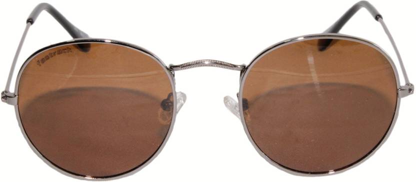 Fastrack, Women's Round Sunglasses, Brown, M259BR10P