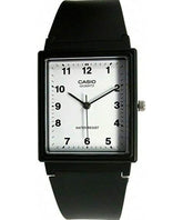 Casio, Men’s Watch Analog, White Dial Black Resin Band, MQ-27-7BDF