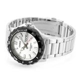 Casio Men's Watch Analog Silver Dial with Silver Stainless Steel Band, MTD-125D-7AVDF