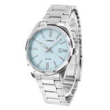 Casio Men's Watch Analog Torquoise Dial With Stainless Steel Band, MTP-1302DA-2A2VDF