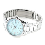 Casio Men's Watch Analog Torquoise Dial With Stainless Steel Band, MTP-1302DA-2A2VDF