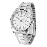 Casio Men's Watch Analog White Dial With Stainless Steel Band, MTP-1302DA-7AVDF