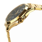 Casio Men's Watch Analog Black Dial With Gold Stainless Steel Band, MTP-1370G-1AVDF