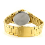 Casio Men's Watch Analog White Dial With Gold Stainless Steel Band, MTP-1381GD-7AVDF