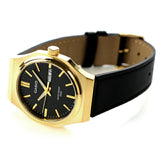 Casio Men's Watch Digital Dial Black Dial with Black Leather Strap, MTP-E735GL-1AVDF