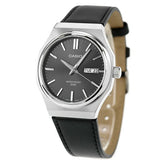 Casio Men's Watch Digital Dial Grey Dial with Black Leather Strap, MTP-E735L-8AVDF