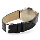 Casio Men's Watch Digital Dial Grey Dial with Black Leather Strap, MTP-E735L-8AVDF