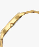 Titan Men's Watch Analog White Dial with Gold Stainless Steel Band, 1825YM14