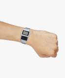 Casio Men's Watch Digital, Black Dial Silver Stainless Steel Strap, DBC-611-1DF