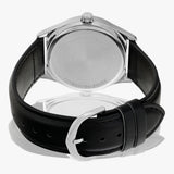 Casio Men's Watch Analog, Black Dial Black Leather Strap, MTP-V006L-1B2UD