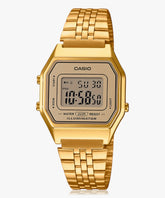 Casio Vintage Women's Watch Digital, Gold Dial Gold Stainless Steel Strap, LA680WGA-9DF