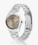 Casio Men's Watch Analog Beige Dial With Silver Stainless Steel Band, MTP-1302DD-9AVDF