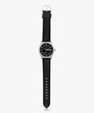 Casio Men's Watch Analog, Black Dial Black Leather Strap, MTP-V006L-1B2UD