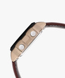 Casio Men's Watch Analog Digital Dial with Brown Leather Strap, AE-1200WHL-5AVDF