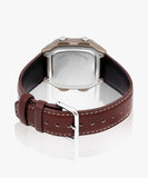 Casio Men's Watch Analog Digital Dial with Brown Leather Strap, AE-1200WHL-5AVDF