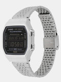 Casio Vintage Men's Bluetooth Watch Digital Dial with Silver Stainless Steel Band, ABL-100WE-1BDF