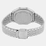 Casio Vintage Men's Bluetooth Watch Digital Dial with Silver Stainless Steel Band, ABL-100WE-1BDF