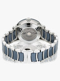 Titan Ceramic Fusion Automatic Men's Watch with Blue Dial and Silver Dual-Toned Stainless Steel,90174KD02_NEW