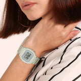 Casio Unisex Watch Digital, Beige Dial Beige Resin Strap, W-218HC-8AVDF