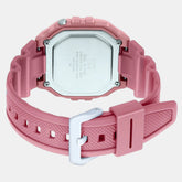 Casio Women Watch Digital, Silver Dial Pink Resin Strap, W-218HC-4AVDF
