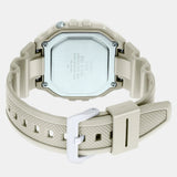 Casio Unisex Watch Digital, Beige Dial Beige Resin Strap, W-218HC-8AVDF