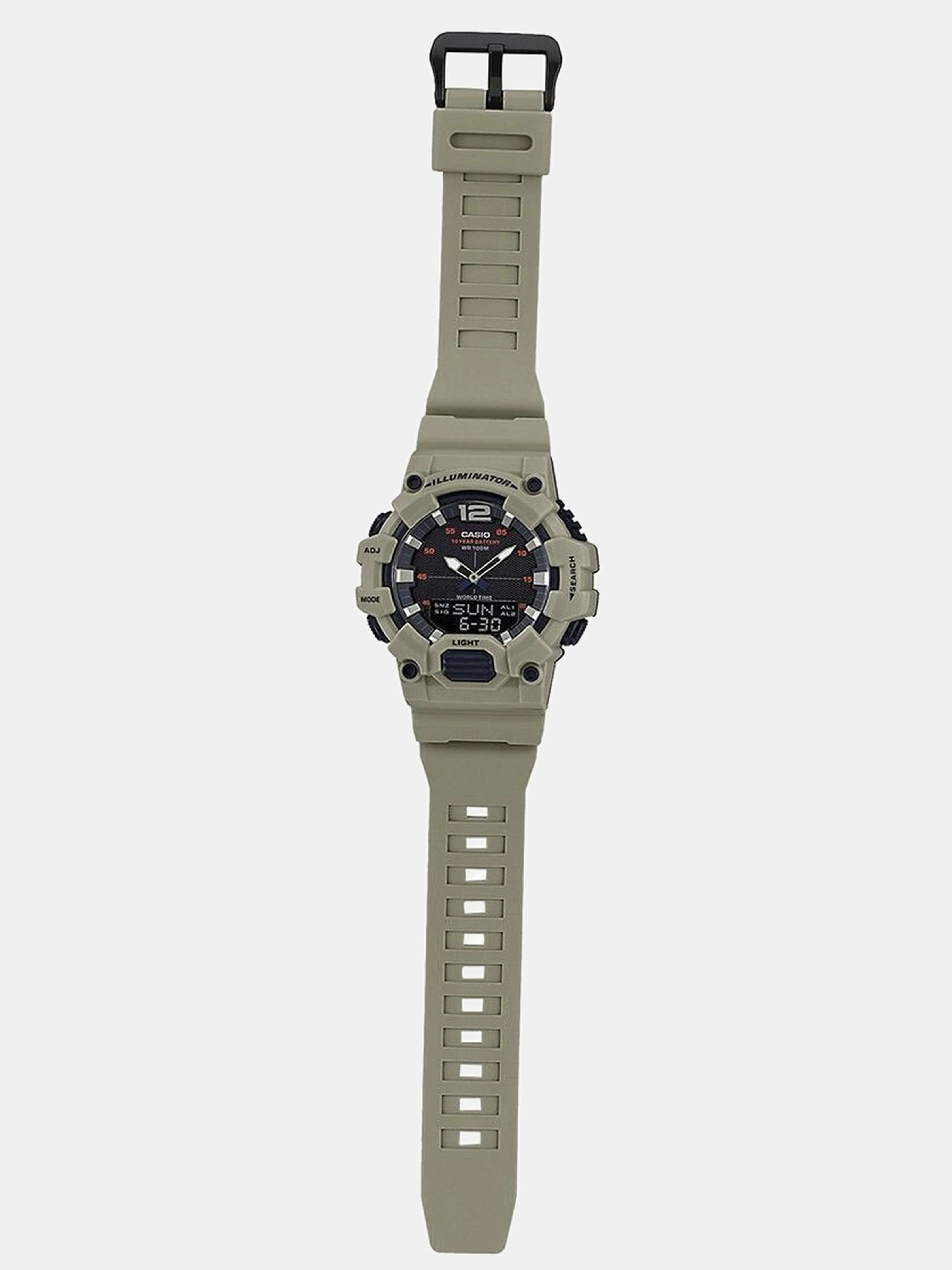 Casio Men's Watch Analog & Digital Combo, Black Dial Green Resin Strap, HDC-700-3A3VDF product image