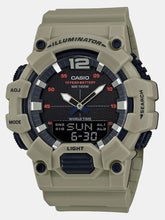 Casio Men's Watch Analog & Digital Combo, Black Dial Green Resin Strap, HDC-700-3A3VDF product image