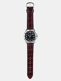 Casio Men's Watch Analog, Black Dial Brown Leather Strap, MTP-VD01L-1BVUD