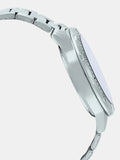 Casio Men's Watch Analog, Blue Dial Silver Stainless Steel Strap, MTP-VD01D-2BVUD