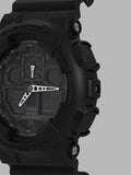 G-Shock Men's Watch Digital & Analog Combo, Black Dial Black Resin Band, GA-100-1A1DR