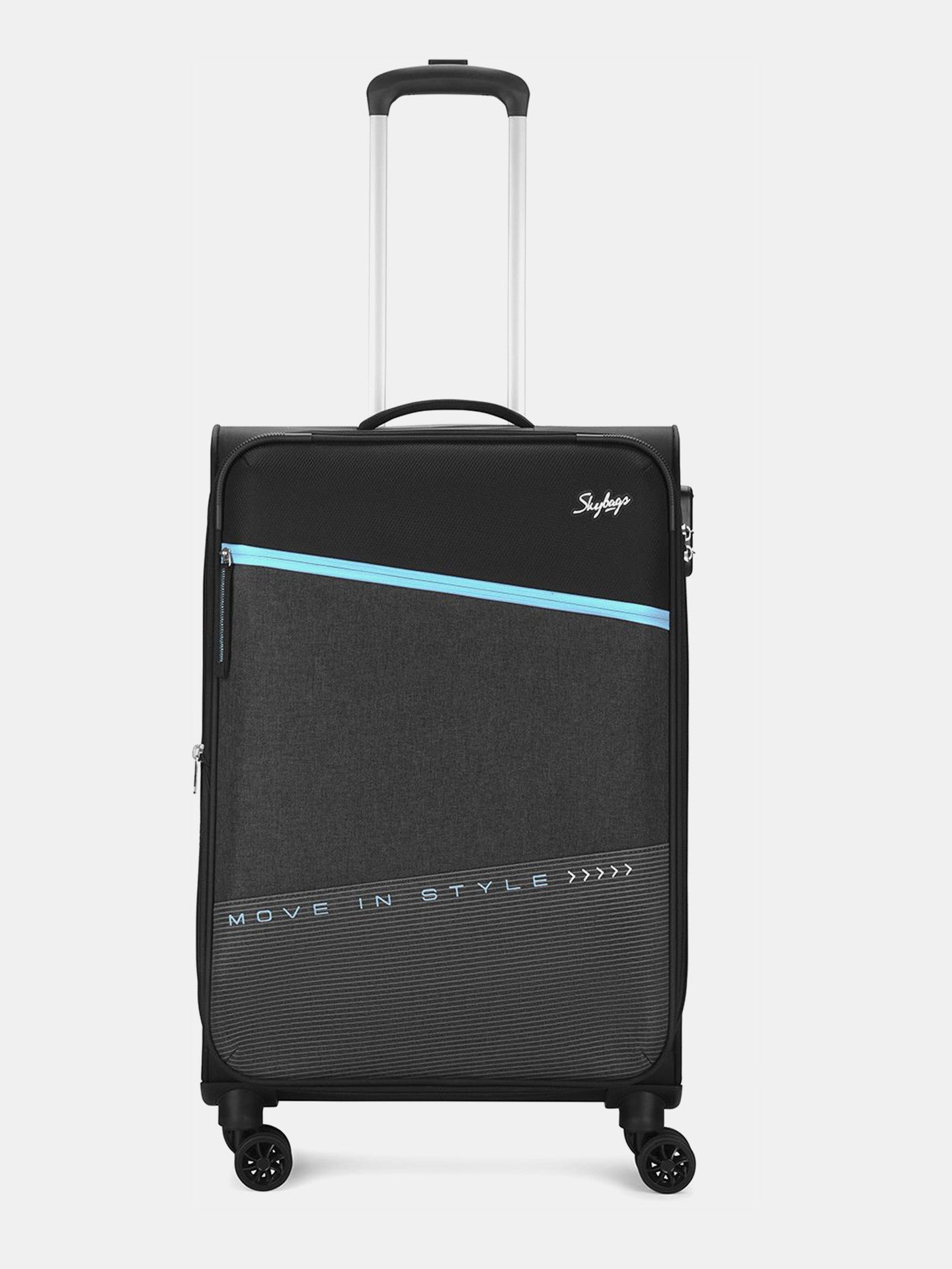 Skybags 69cm, Soft Case Trolley, Black, GENESIS69BLK Soft shell luggage