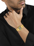Casio Unisex Watch Vintage Collection Digital, Gold Dial Gold Stainless Steel Strap, A168WG-9WDF