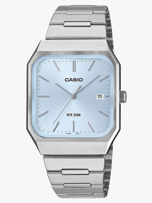 Casio Men's Watch Analog Blue Dial with Stainless Steel Band, MTP-B185D-2A2VDF product image